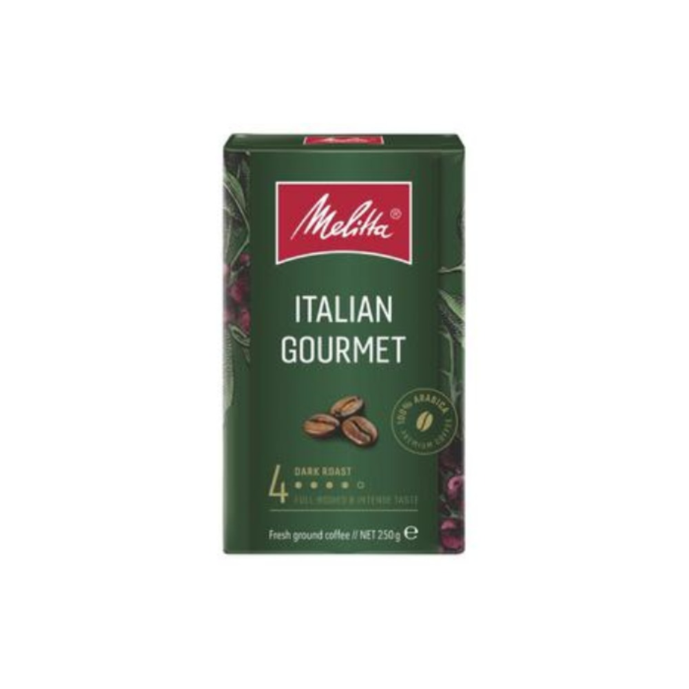멜리타 이탈리안 고메 다크 로스트 그라운드 커피 250g, Melitta Italian Gourmet Dark Roast Ground Coffee 250g