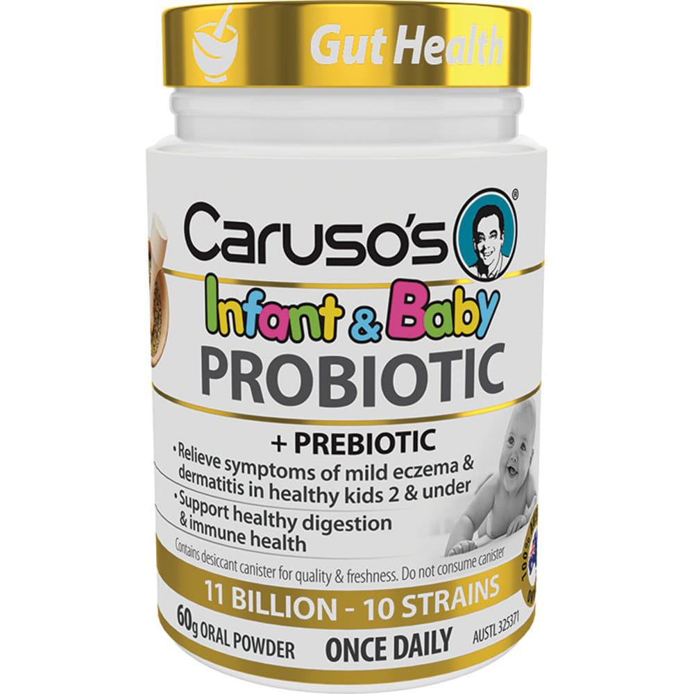 카루소스 내츄럴 헬스 프로바이오틱 유아 앤 베이비 60 그램스, Carusos Natural Health Probiotic Infant and Baby 60 grams