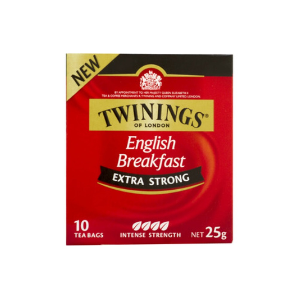 트와이닝스 잉글리시 브렉퍼스트 엑스트라 스트롱 티 배그 10 팩 25g, Twinings English Breakfast Extra Strong Tea Bags 10 pack 25g