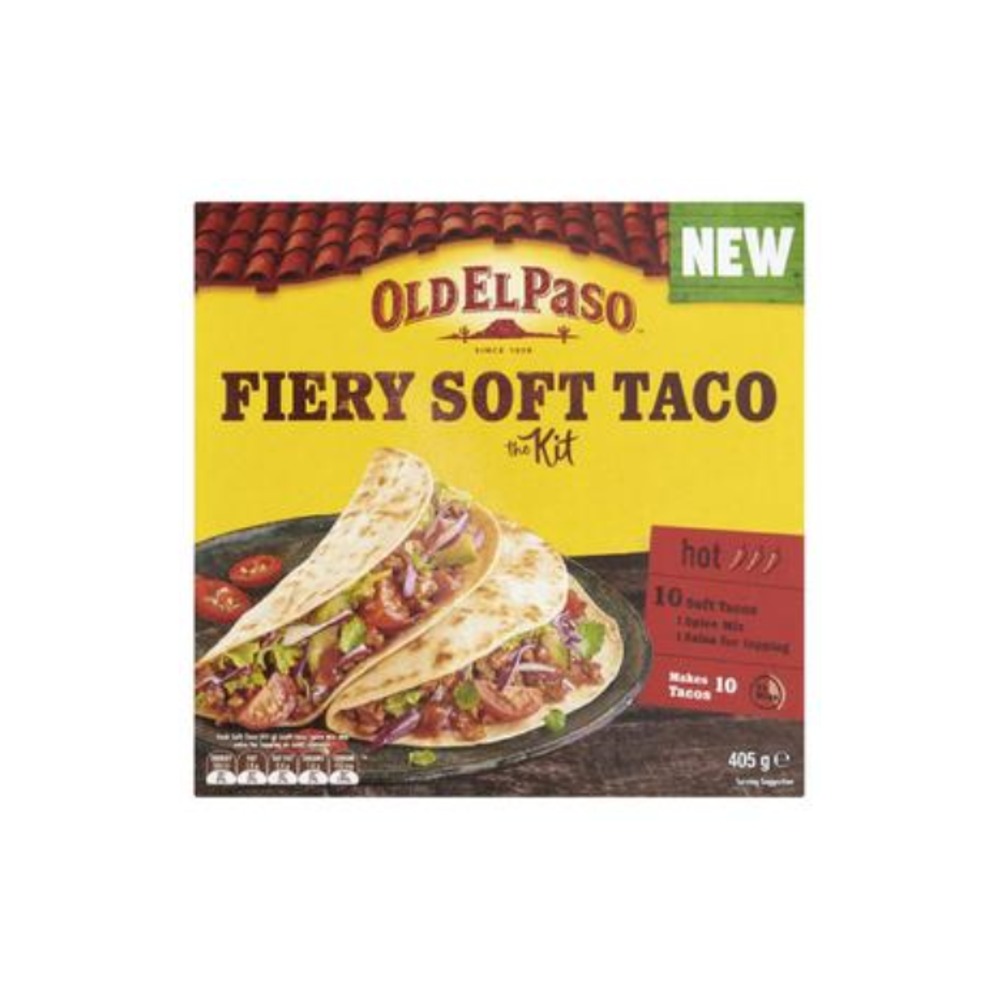 올드 엘 페이소 파이어리 소프트 타코 킷 405g, Old El Paso Fiery Soft Taco Kit 405g