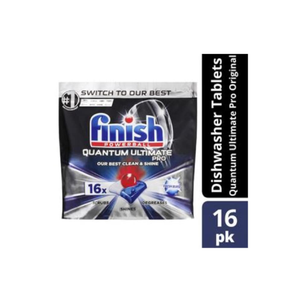 피니쉬 퀀텀 울티메이트 프로 오리지날 디쉬와시 타블렛스 16 팩, Finish Quantum Ultimate Pro Original Dishwash Tablets 16 pack