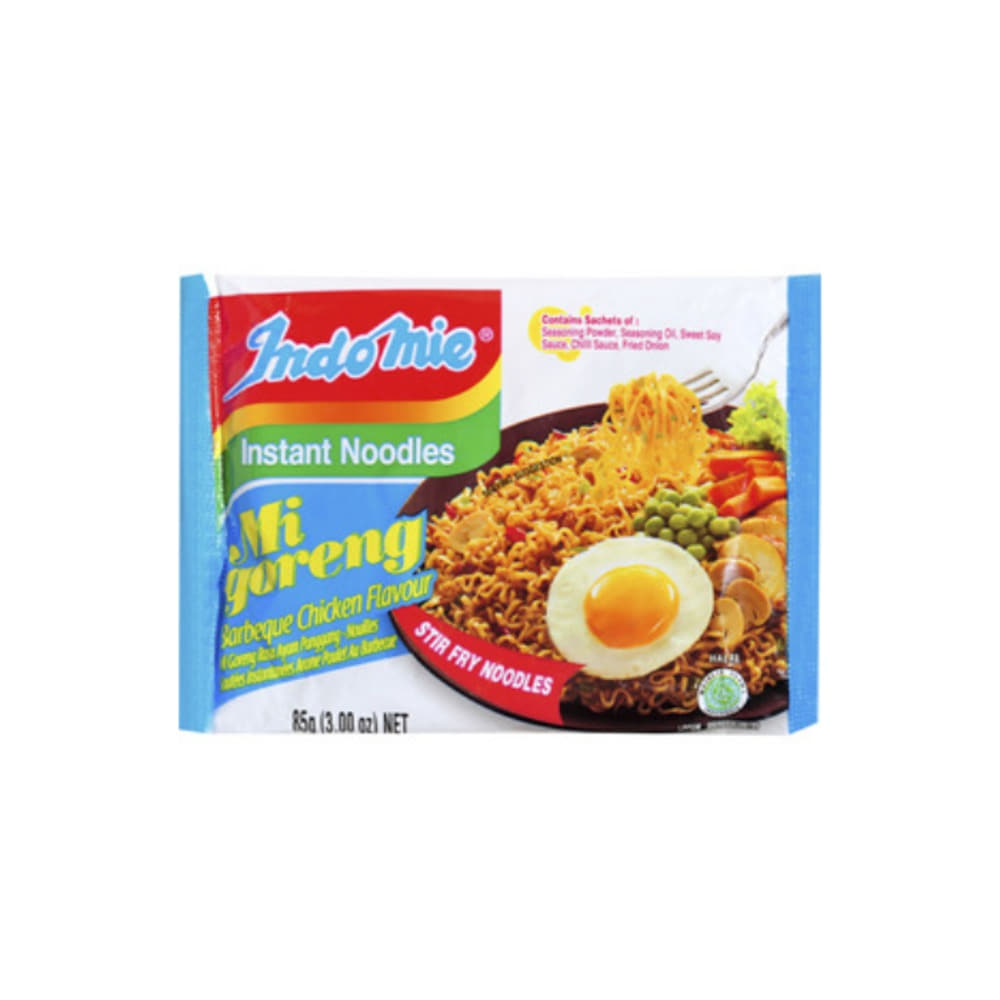 인도미 미 고렝 BBQ 치킨 플레이버 인스턴트 누들스 80g, Indomie Mi Goreng BBQ Chicken Flavour Instant Noodles 80g