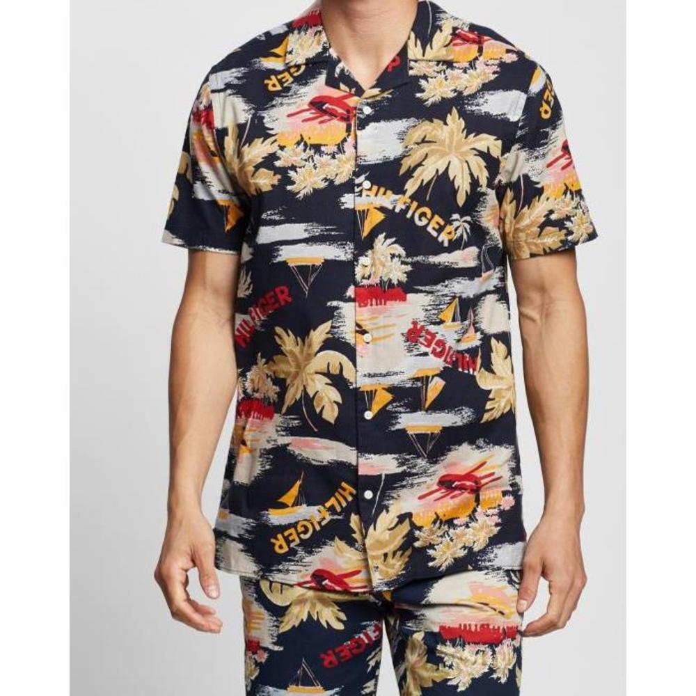 Tommy Hilfiger Hawaiian Print Short Sleeve Shirt TO336AA12DSL