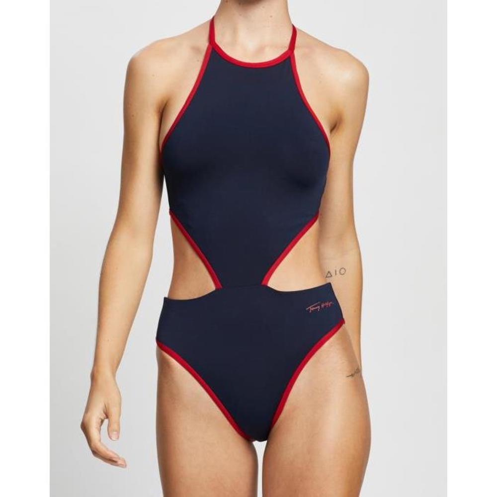 Tommy Hilfiger Halter Cut-Out One-Piece TO336AA23XBO