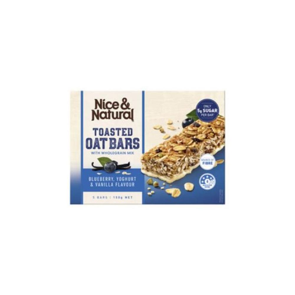 Nice &amp; Natural Toast Oat Bar Blueberry 5 Pack 150g