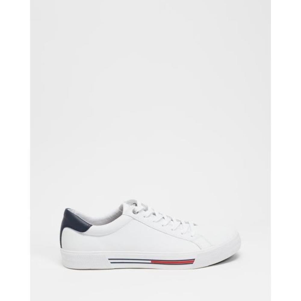 Tommy Jeans Essential Leather Sneakers - Mens TO336SH67PJW