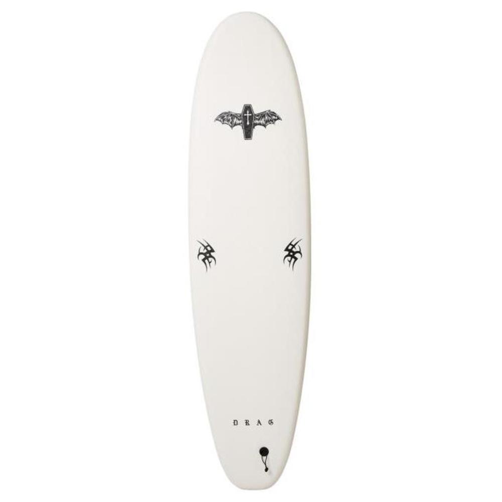 DRAG The Coffin 7Ft Thruster Softboard WHITE-BOARDSPORTS-SURF-DRAG-SOFTBOARDS-DBCOFF7WHIT