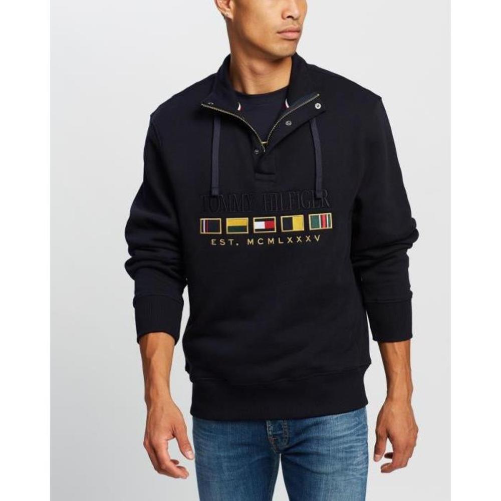 Tommy Hilfiger Icon Half Zip Mock Sweater TO336AA63UFG