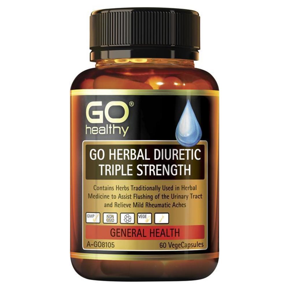 고헬씨 허브 이뇨제 세배함량 60정 GO Healthy Herbal Diuretic Triple Strength 60 Vege Capsules