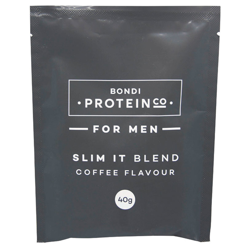 본다이프로틴코 멘즈 슬림 잇 블렌드 커피 싱글 서브 40g Bondi Protein Co Mens Slim It Blend Coffee Single Serve Sachet 40g