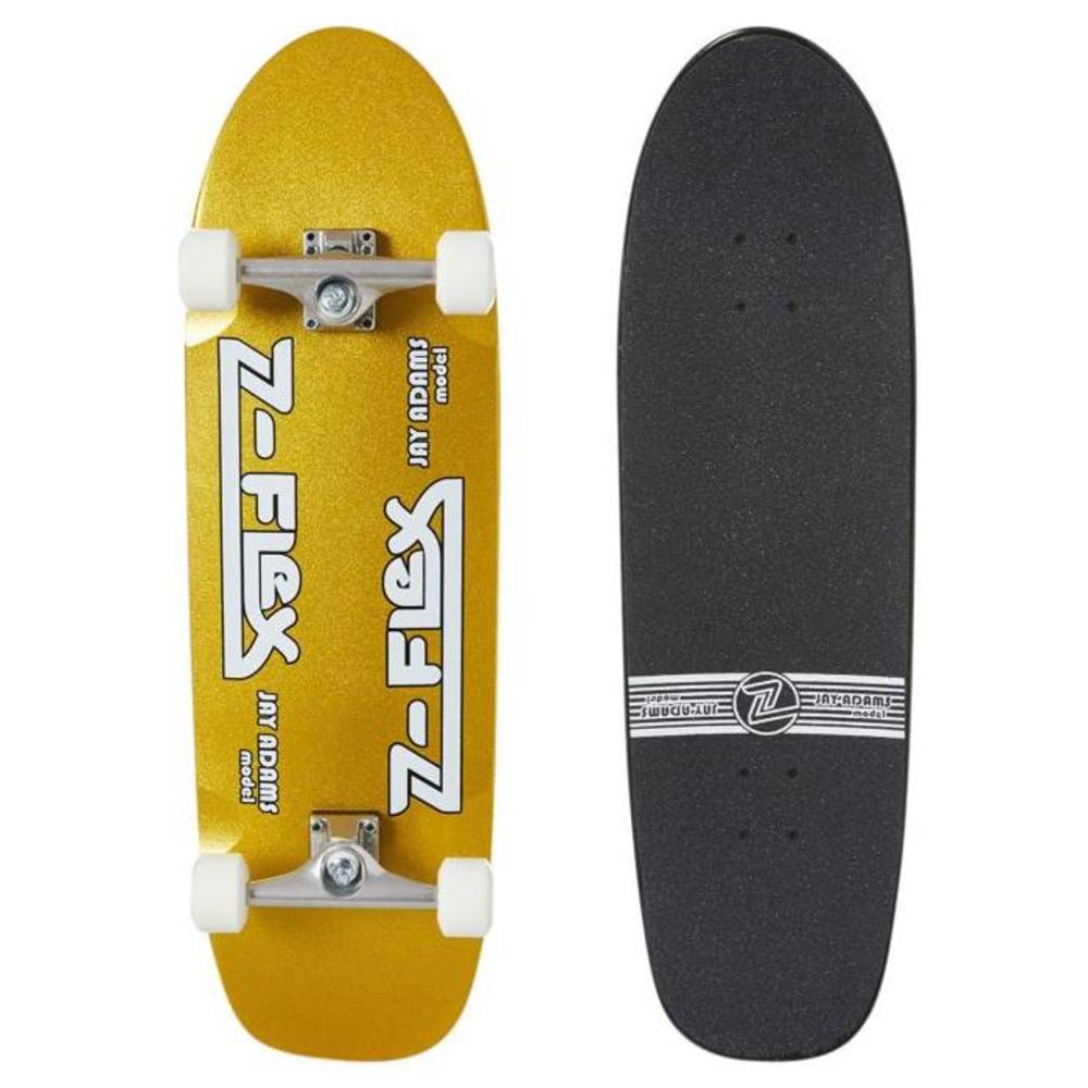Z FLEX Metal Flake 9 5 Inch Pool Skateboard GOLD-BOARDSPORTS-SKATE-Z-FLEX-COMPLETES-ZFXC0125GO