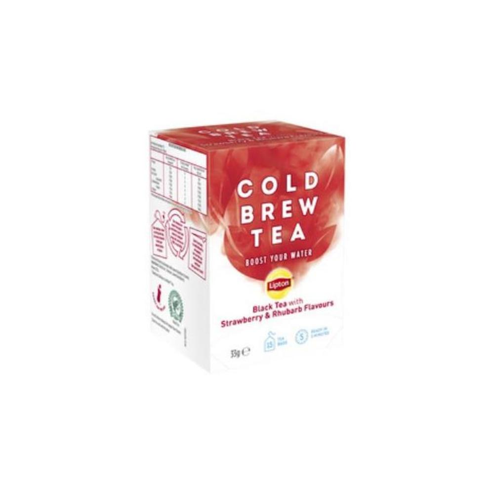 Lipton Real Iced Tea Black Tea Strawberry Rhubarb 15 pack