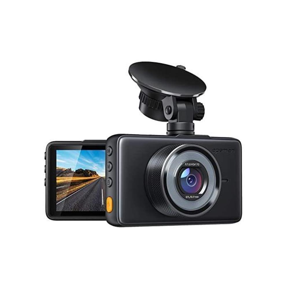 APEMAN Dash Cam 1080P FHD DVR Car Driving Recorder 3 LCD Screen 170°Wide Angle, G-Sensor, WDR, Parking Monitor, Loop Recording, Motion Detection B07DLG9GFG