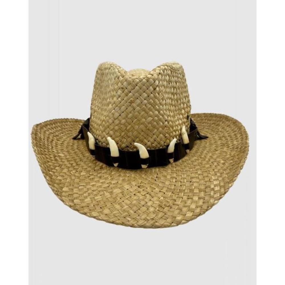 Jacaru 1818G Straw Cowboy Hat with Shark JA409AC13VHU