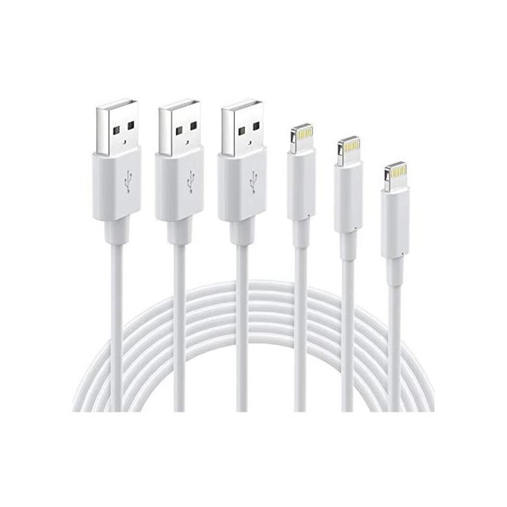 iPhone Charger MFi Certified - Lightning Cable 3Pack 3ft 6ft 10ft Durable Lightning to USB A Charging Cable for iPhone 11 Xs Max XR X 8 Plus 7 Plus 6 Plus SE 2020 iPad Pro iPod Air B086W6DKYL