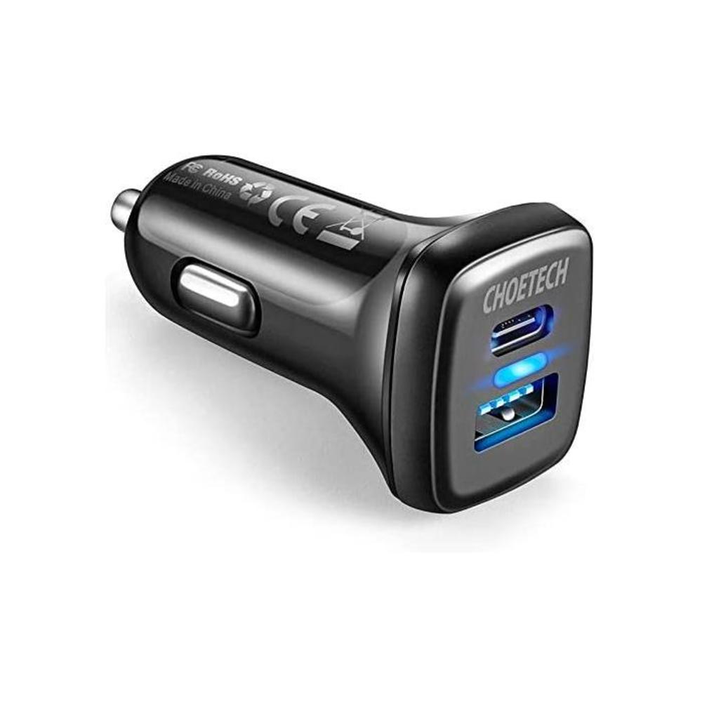 USB C Car Charger, CHOETECH 36W 2-Port PD QC Car Fast Charger Compatible with iPhone12 Pro Max/12 Pro/12 Mini/11 Pro Max/X/XR/XS Max/8 Plus/SE/Samsung S21/S20/Note 20 Ultra/Google B078Y8GZW7