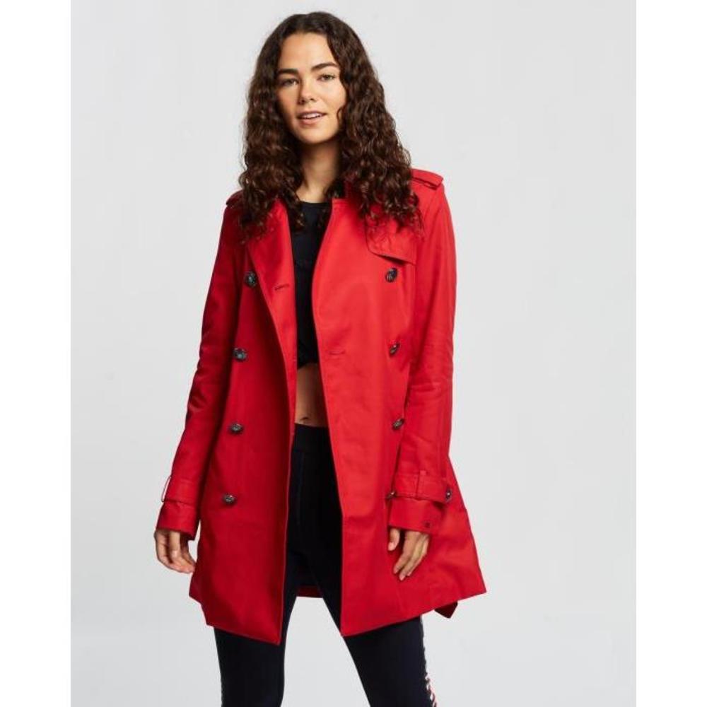 Tommy Hilfiger Megan Double-Breasted Trench TO336AA44KRF