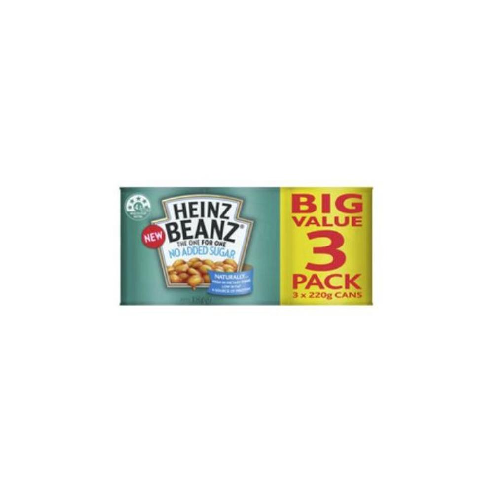 Heinz Beanz No Added Sugar Baked Beans 220 grams 3 Pack