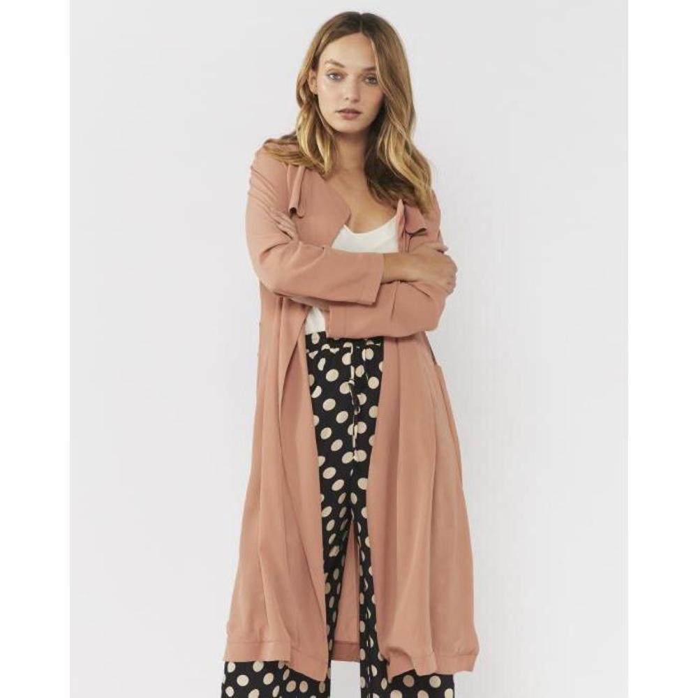 Everly Collective By Your Side Sheer Trench EV258AA54YPL