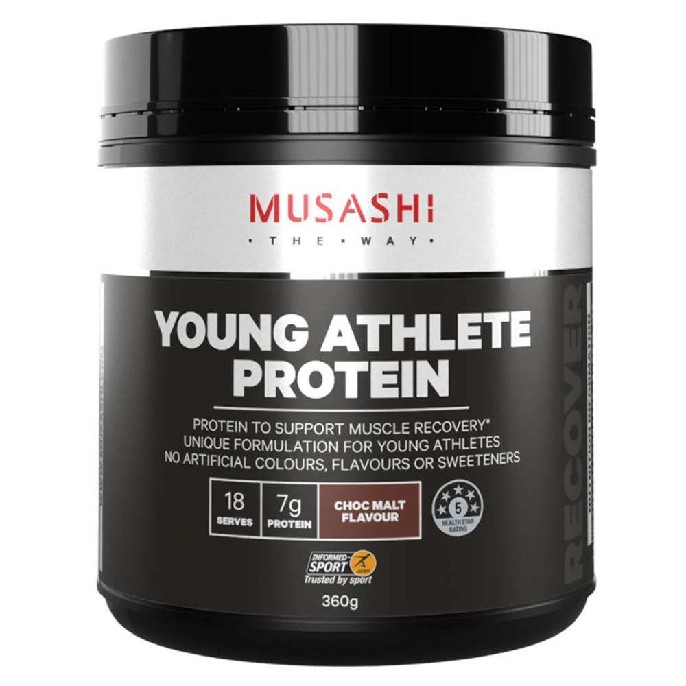 무사시 영 애쓸릿 프로틴 초코렛 360g Musashi Young Athlete Protein Chocolate 360g