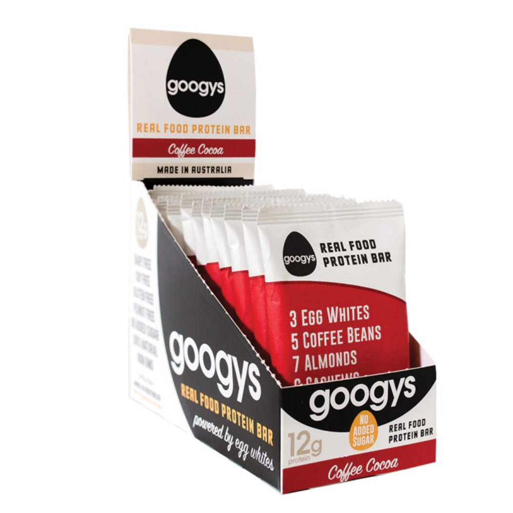 굿가이즈 프로틴 바 커피 코코아 55g x디스플레이, Googys Protein Bar Coffee Cocoa 55g x 12 Display