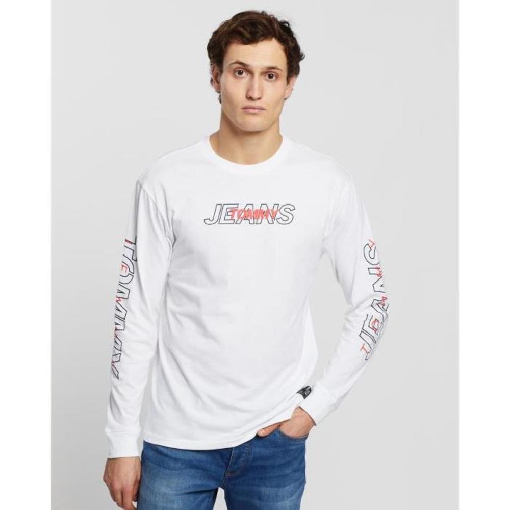 Tommy Jeans Long Sleeve Overlap Logo Tee TO554AA02GXD