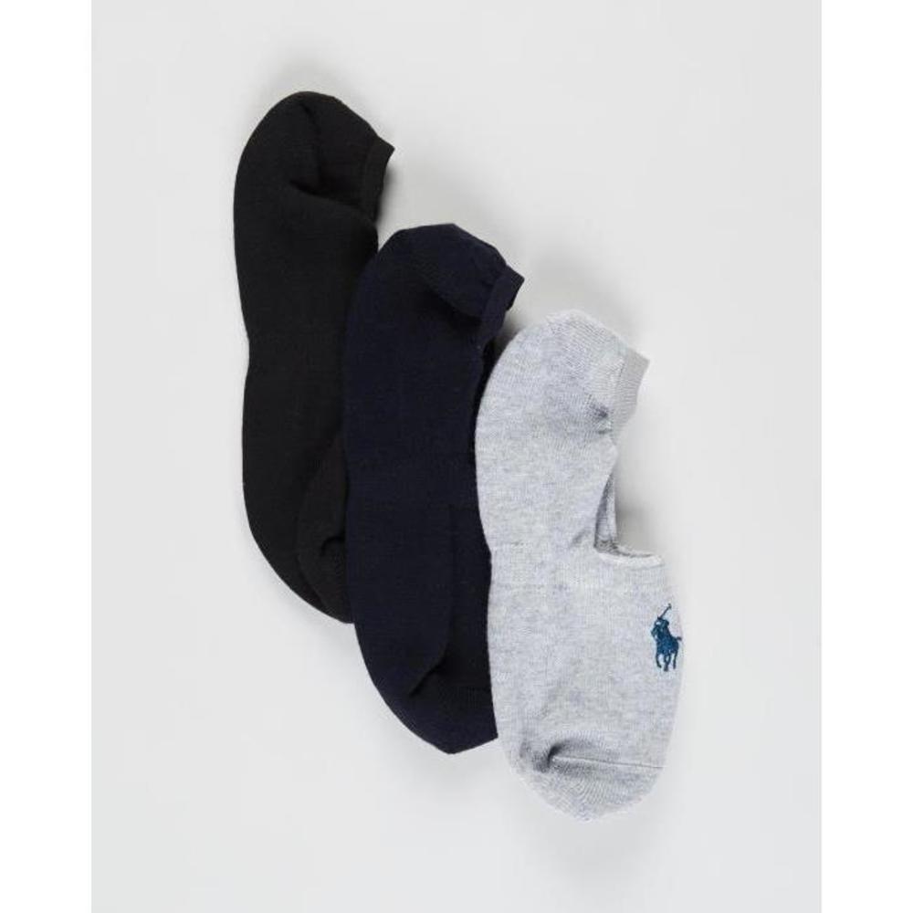 Polo Ralph Lauren Assorted No Show Socks - 3 Pack PO951AC43EVO