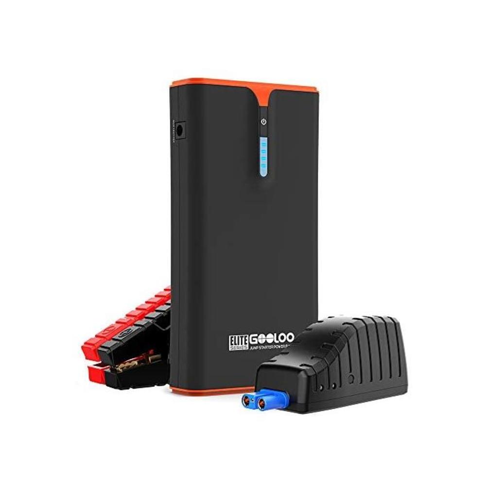 GOOLOO 1500A Peak SuperSafe Car Jump Starter (Up to 8.0L Gas or 6.0L Diesel Engine) with USB Quick Charge and 18W Type-C Power Delivery,12V Auto Battery Booster, Portable Power Pac B0832H886J