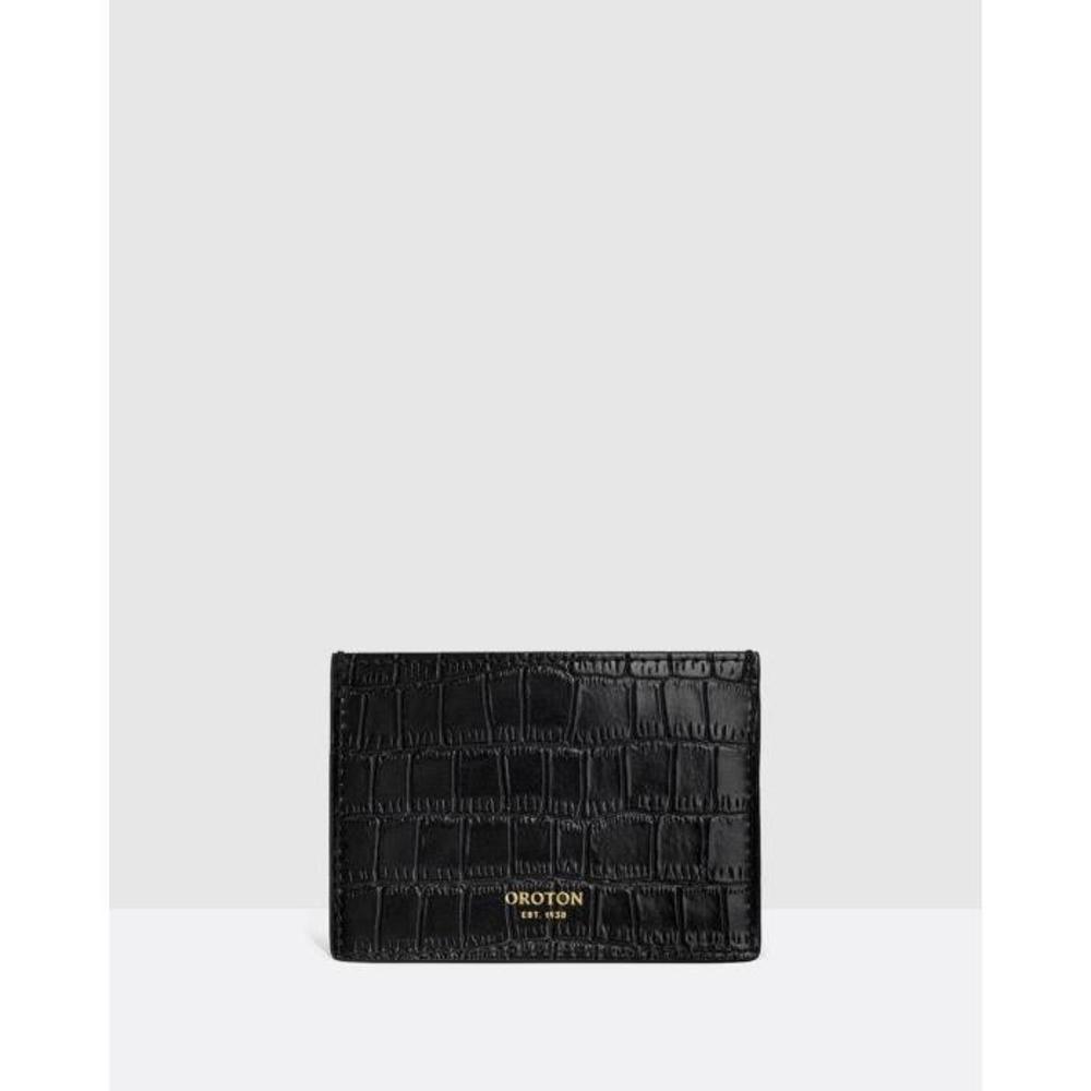 Oroton Muse Texture Three Credit Card Sleeve OR226AC50WIR