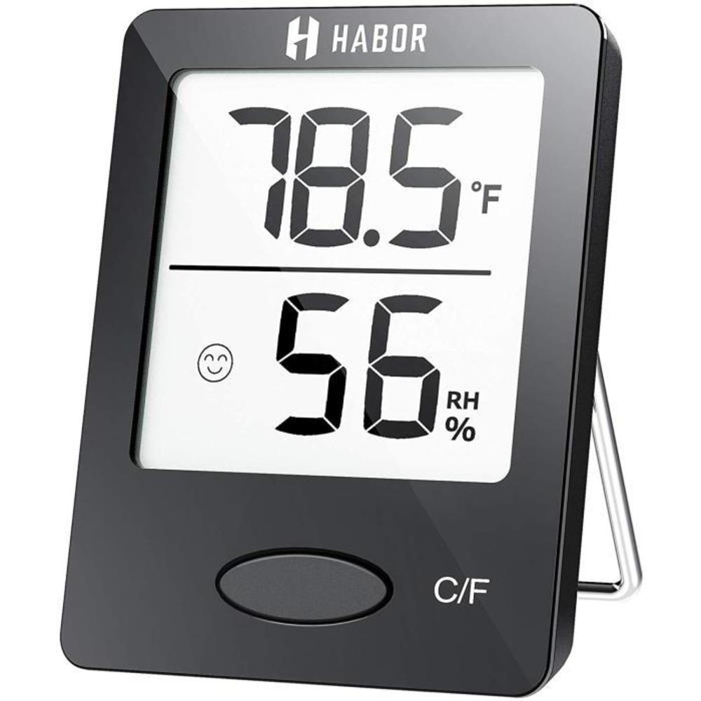 Habor Digital Hygrometer Indoor Thermometer, Humidity Gauge Indicator Room Thermometer, Accurate Temperature Humidity Monitor Meter for Home, Office, Greenhouse, Mini Hygrometer (2 B072XHJLFD
