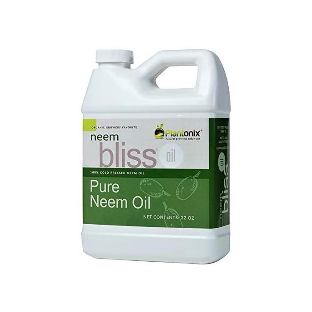 Organic Neem Bliss 100% Pure Cold Pressed Neem Seed Oil 32 oz - OMRI Listed for Organic Use B071DV3BLY