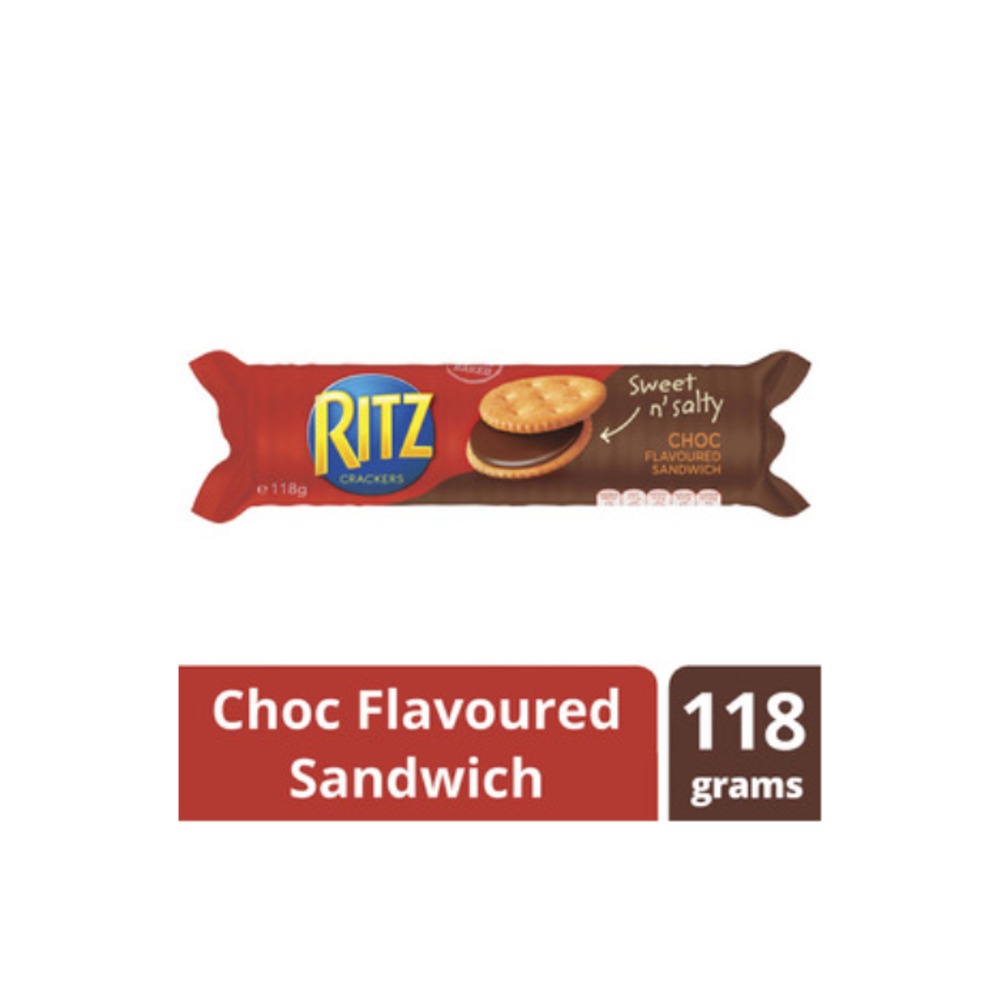 릿츠 스윗 N 솔티 초코 플레이버드 샌드위치 크래커 118g, Ritz Sweet N Salty Choc Flavoured Sandwich Crackers 118g