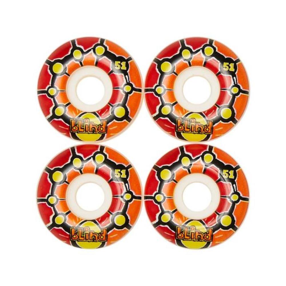 BLIND Round Space V 2 53Mm Wheels RED-BOARDSPORTS-SKATE-BLIND-ACCESSORIES-10111175RE