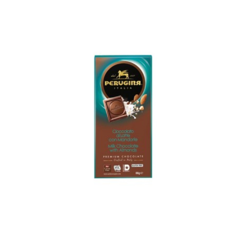 페루지나 밀크 초코렛 위드 아몬드 86g, Perugina Milk Chocolate With Almonds 86g