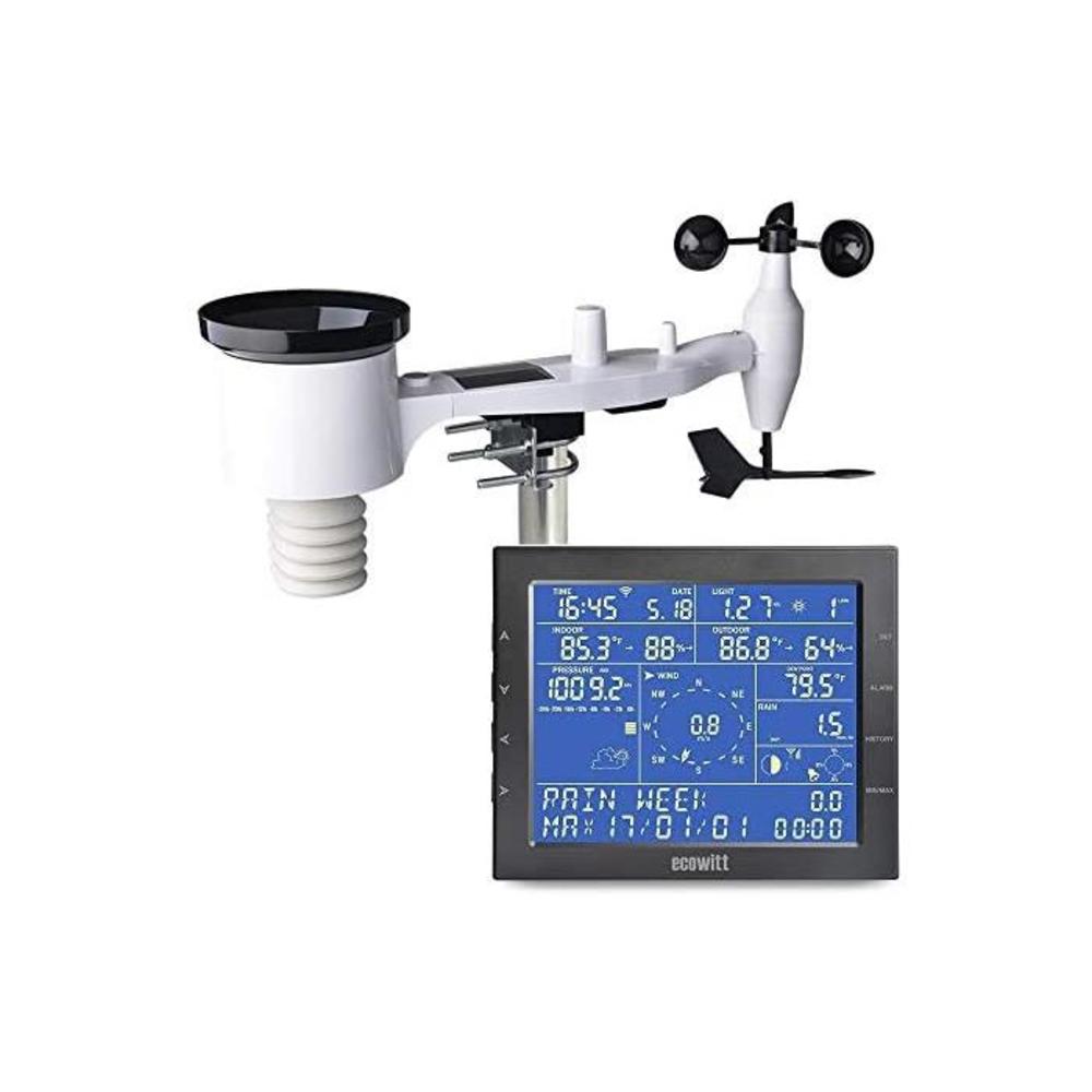 ECOWITT WH2320C Wi-Fi Weather Station with Wireless Solar Powered 7-in-1 Weather Sensor, PC Software and Weather APP B07GZQQ85V
