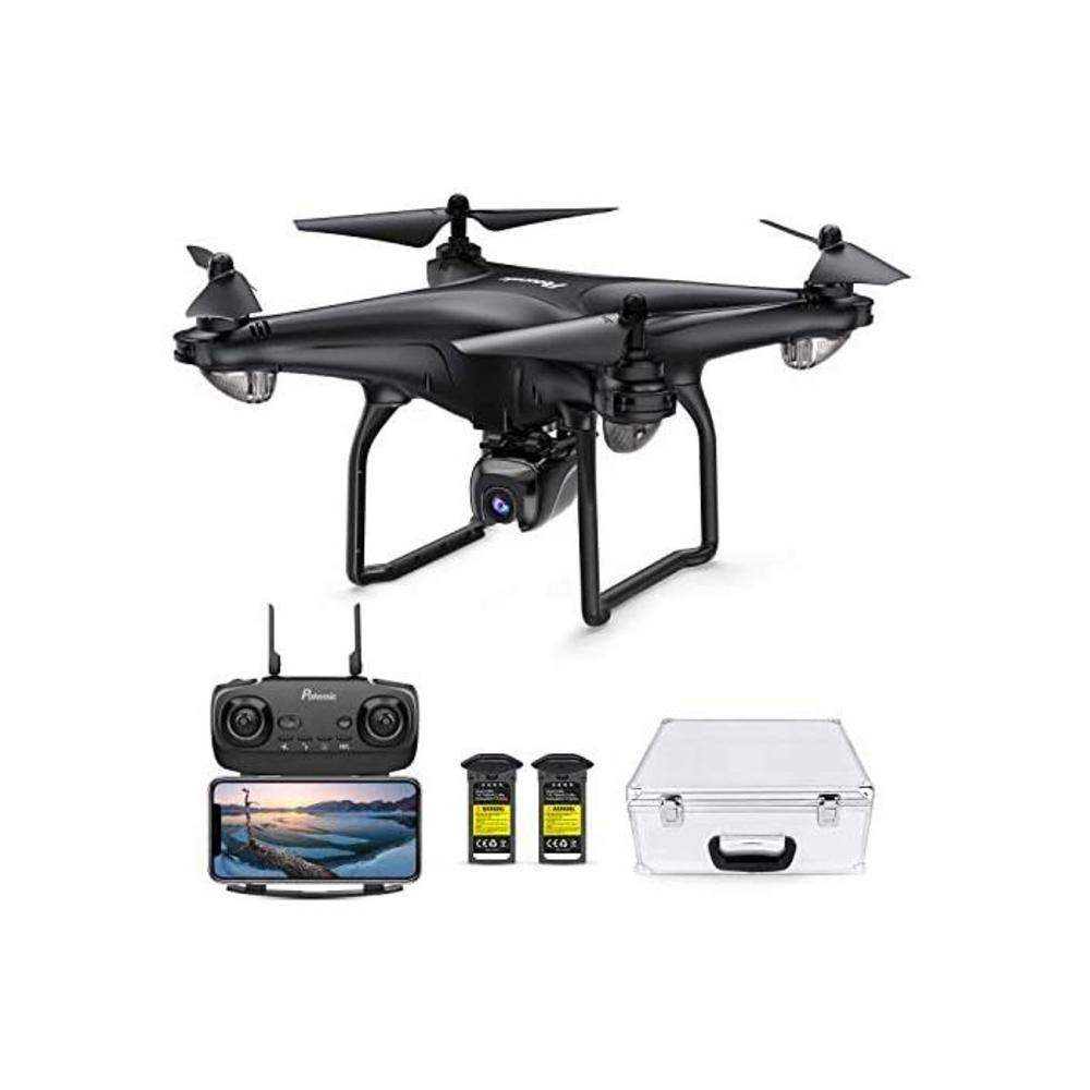Potensic D58 Drone with 4K Camera for Adults, 5G WiFi HD Live Video, GPS Auto Return, RC Quadcopter for Adult, Portable Case, 2 Battery, Follow Me, Easy Selfie Beginner and Expert- B08JQ5X7DD