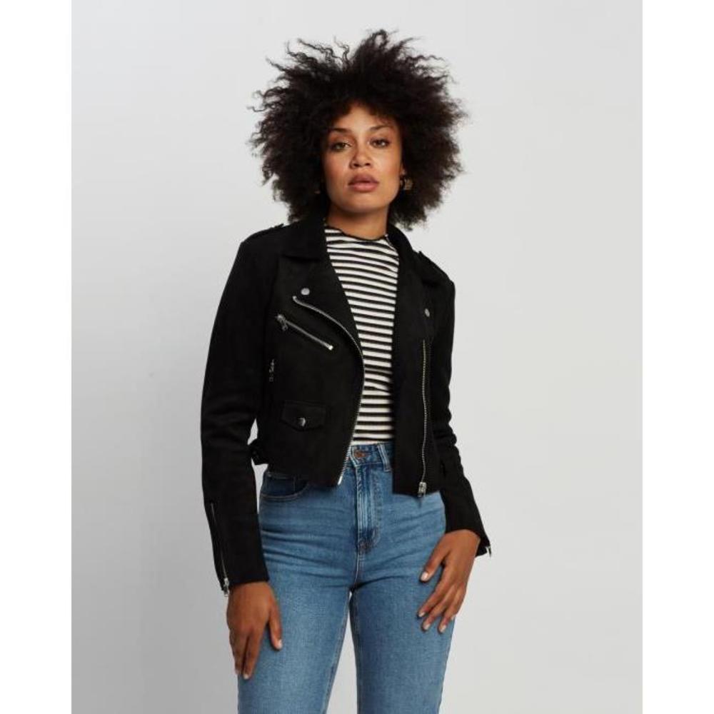 ONLY Sherry Crop Bonded Biker Jacket ON866AA52FWD