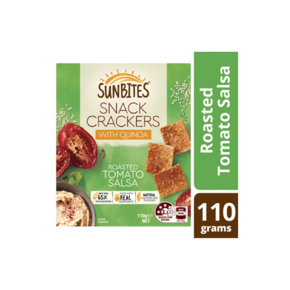 선바이츠 스낵 크래커 토마토 살사 110g, Sunbites Snack Crackers Tomato Salsa 110g