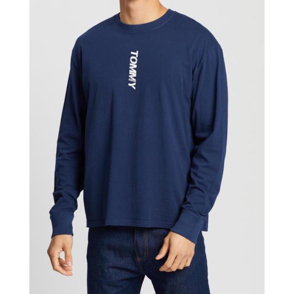 Tommy Jeans Long Sleeve Vertical Logo Tee TO554AA68WYT