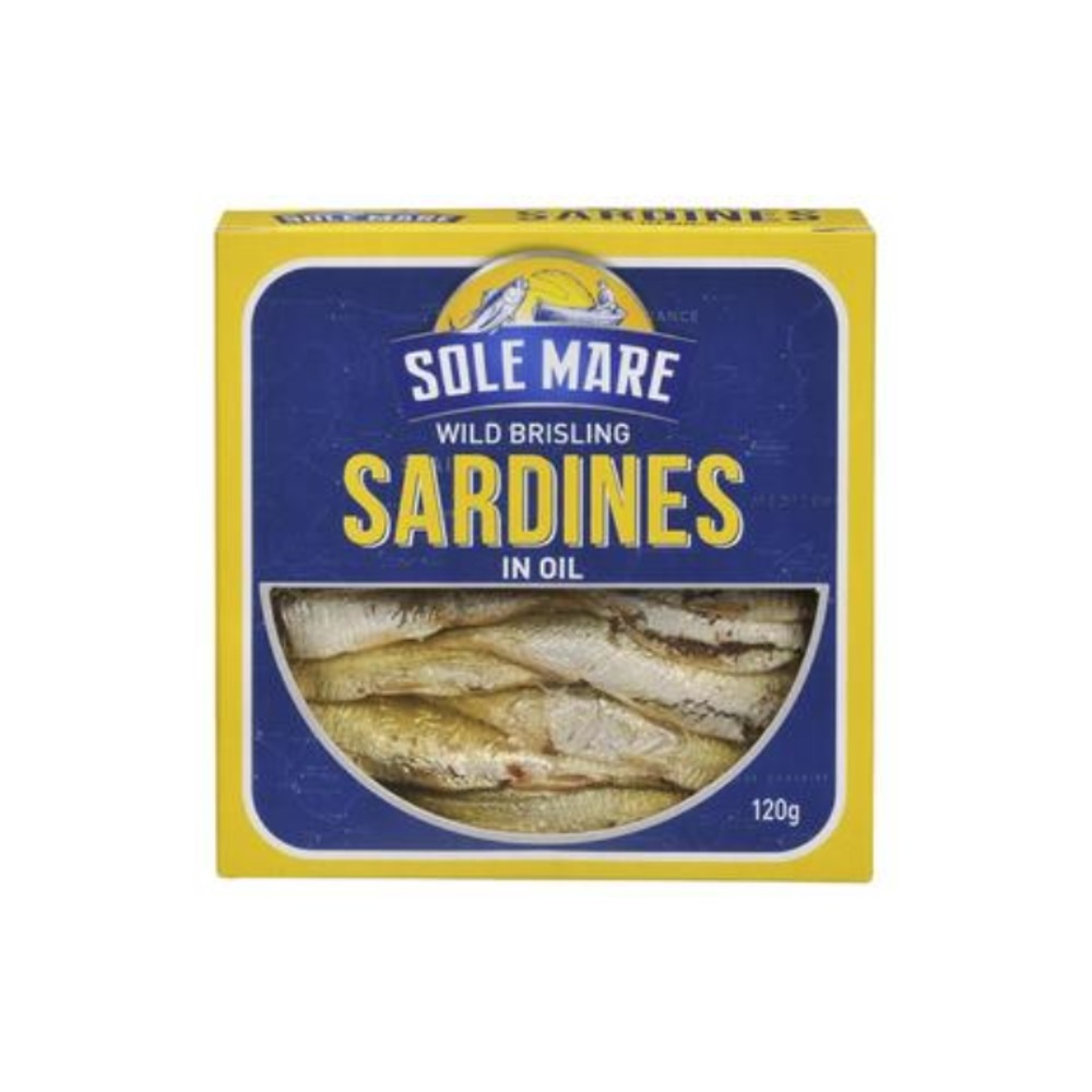 솔 메어 와일드 브리슬링 사딘스 인 오일 120g, Sole Mare Wild Brisling Sardines In Oil 120g