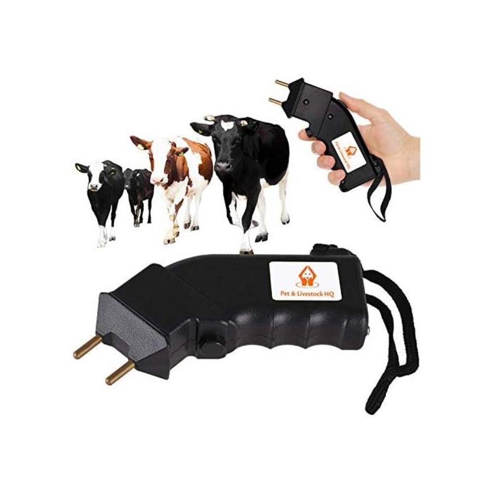 Pet Control HQ Electric Shock Cattle Prod - 4000V Livestock Stun Gun - Hand Held Battery Operated Cow Prodder - Humane Animal Control For Cattle, Sheep, Goats, Alpacas and Llamas B07BBMF8D3