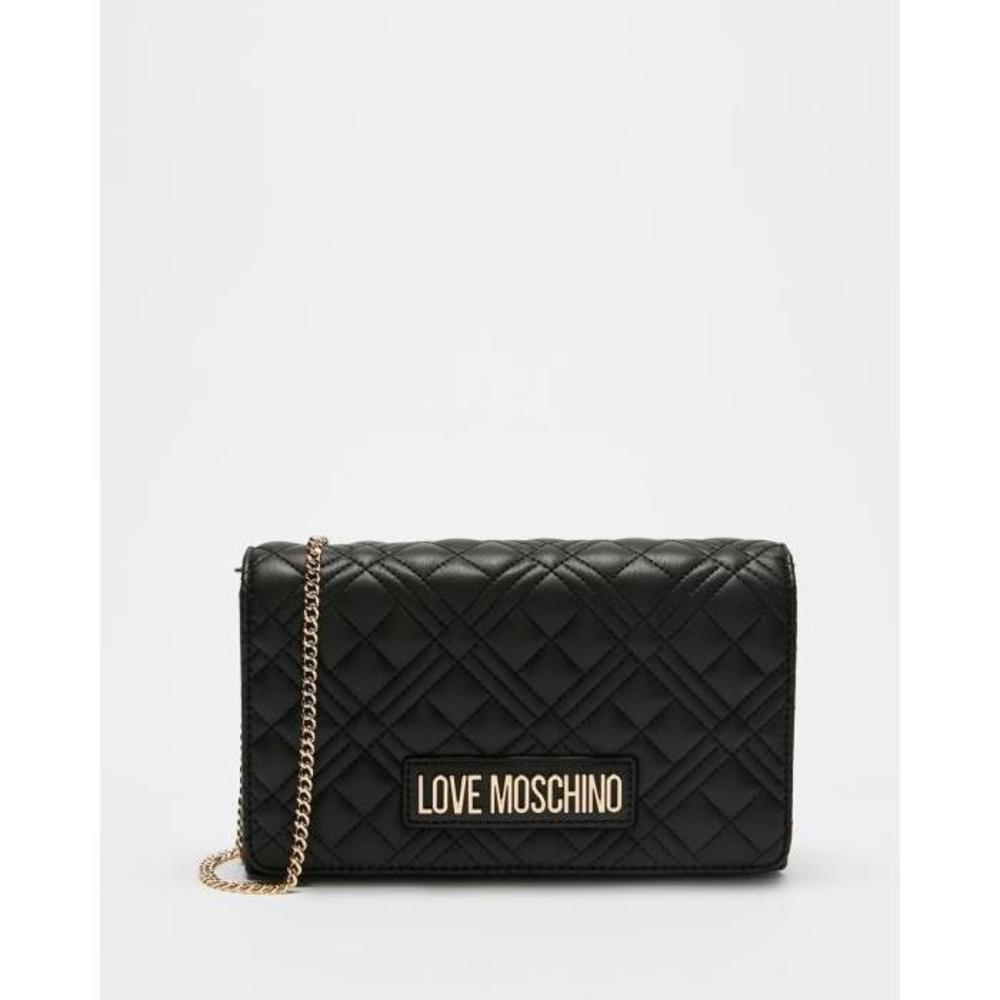 LOVE MOSCHINO New Shiny Quilted Clutch LO854AC14XXH
