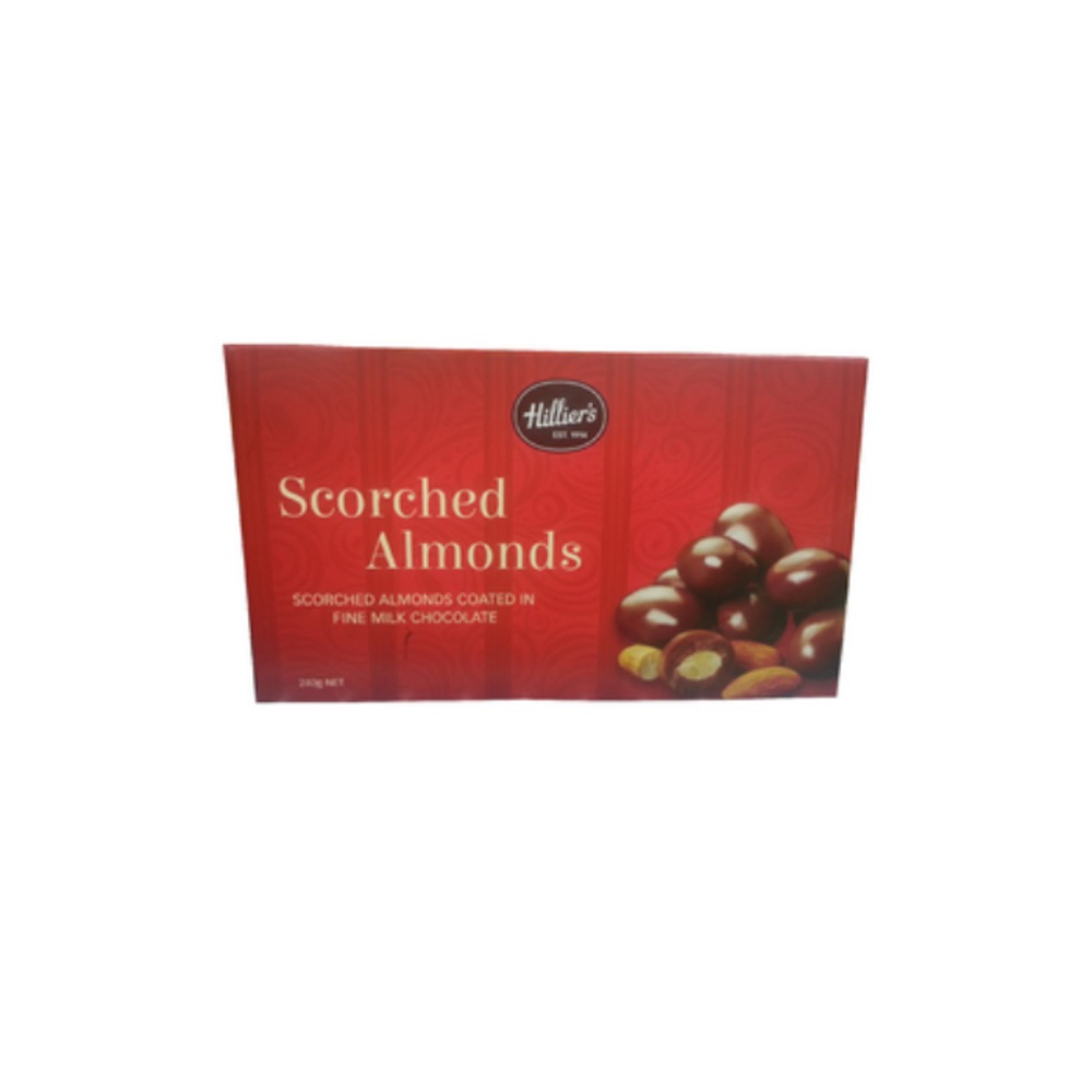 힐리어스 밀크 초코렛 코티드 아몬드 기프트 박스 240g, Hilliers Milk Chocolate Coated Almonds Gift Box 240g