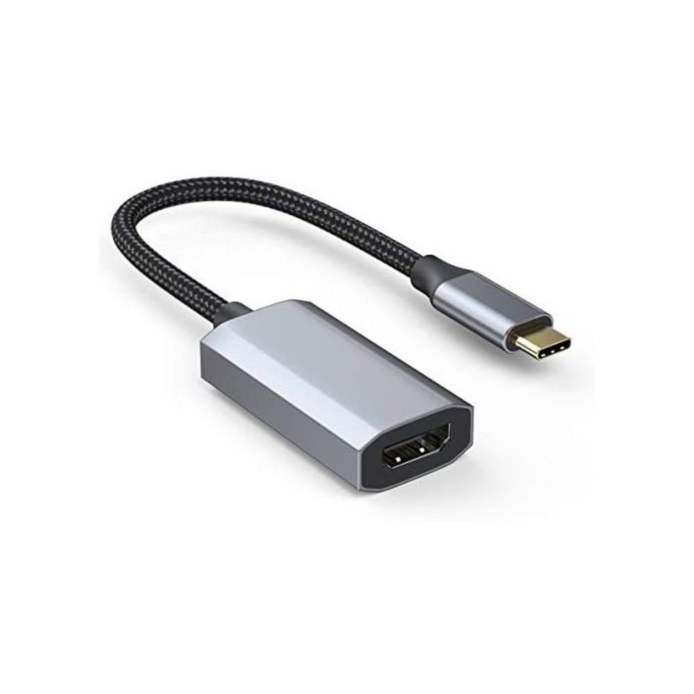 USB C to HDMI Adapter, USB Type C (Thunderbolt 3 Compatible) to HDMI (4K@30Hz) Cable for MacBook Pro 2019/2018/2017, MacBook Air, iMac, iPad Pro 2019/2018, Samsung S10/Note 9, Dell B08HLKC1PH