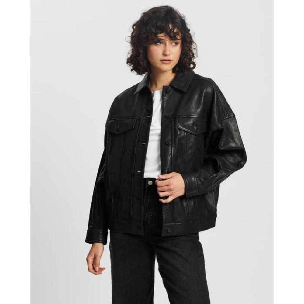 Drew Leather Jacket JB890AA37WOS