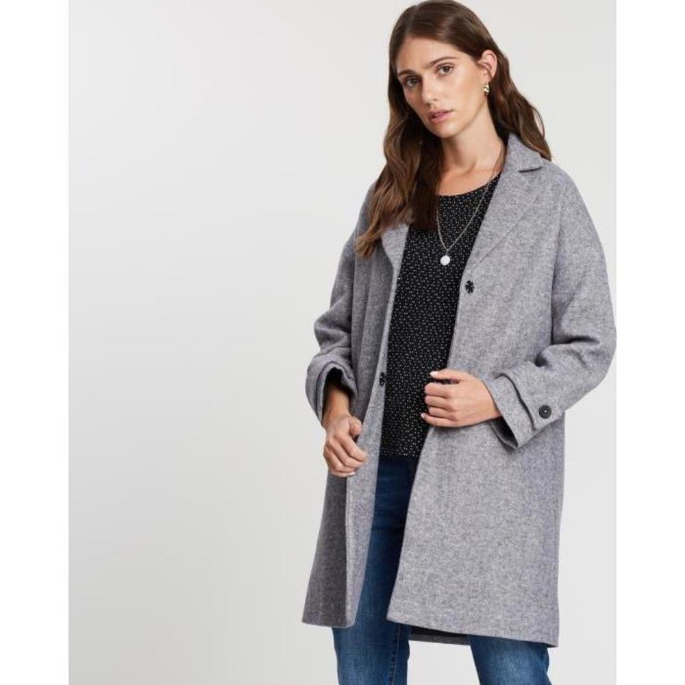 Privilege Belted Back Wool Trench PR107AA75RXO