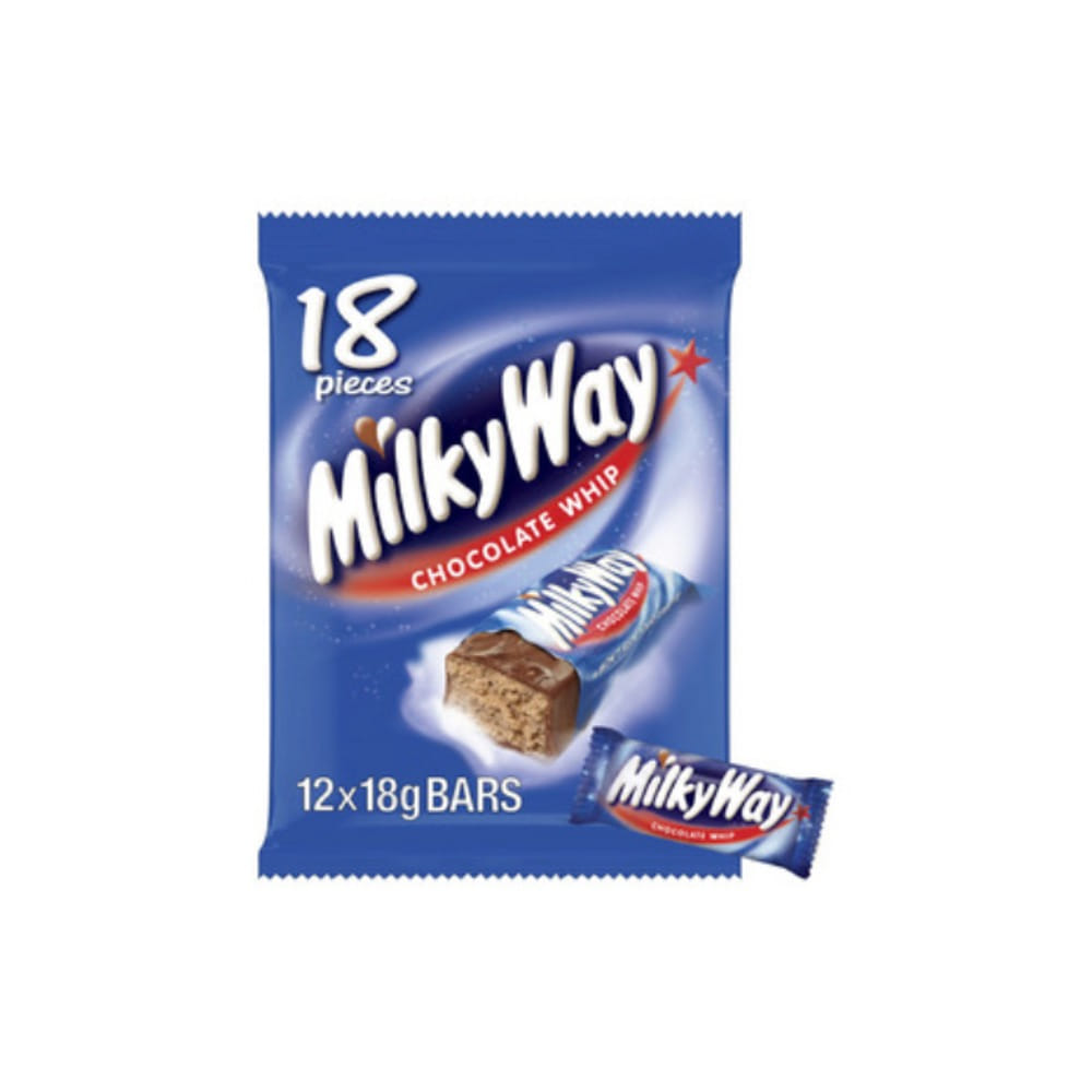 밀키 웨이 초코렛 미디엄 파티 쉐어 배그 18 피스 216g, Milky Way Chocolate Medium Party Share Bag 18 Pieces 216g