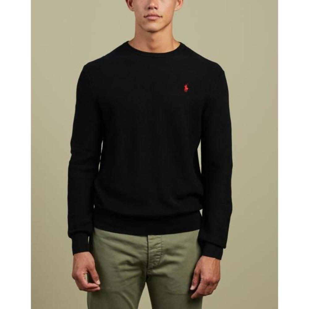 Polo Ralph Lauren ICONIC EXCLUSIVES - Pima Cotton Long Sleeve Sweater PO951AA32DXN