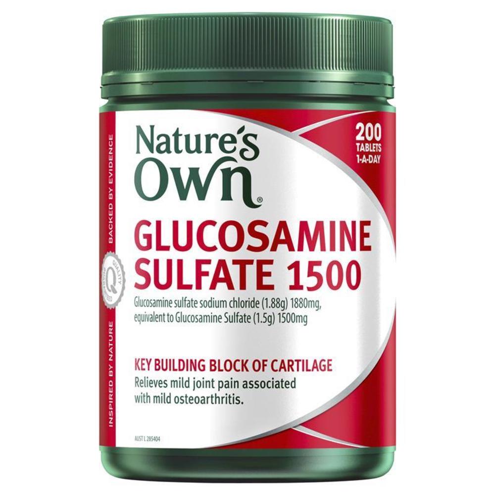네이쳐스온 글루코사민 설페이트 1500 200타블렛 Natures Own Glucosamine Sulfate 1500 200 Tablets
