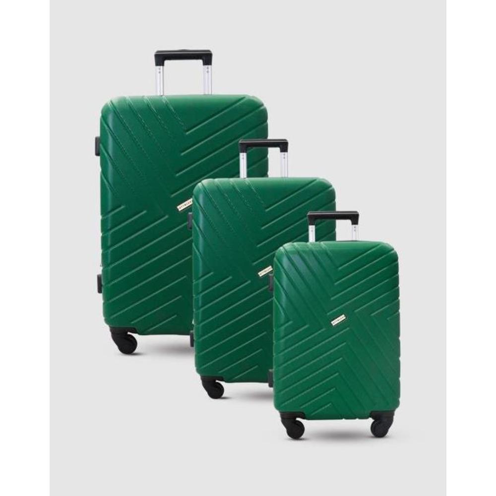 JETT BLACK Pine Green Maze Luggage Set JE237AC67HNO
